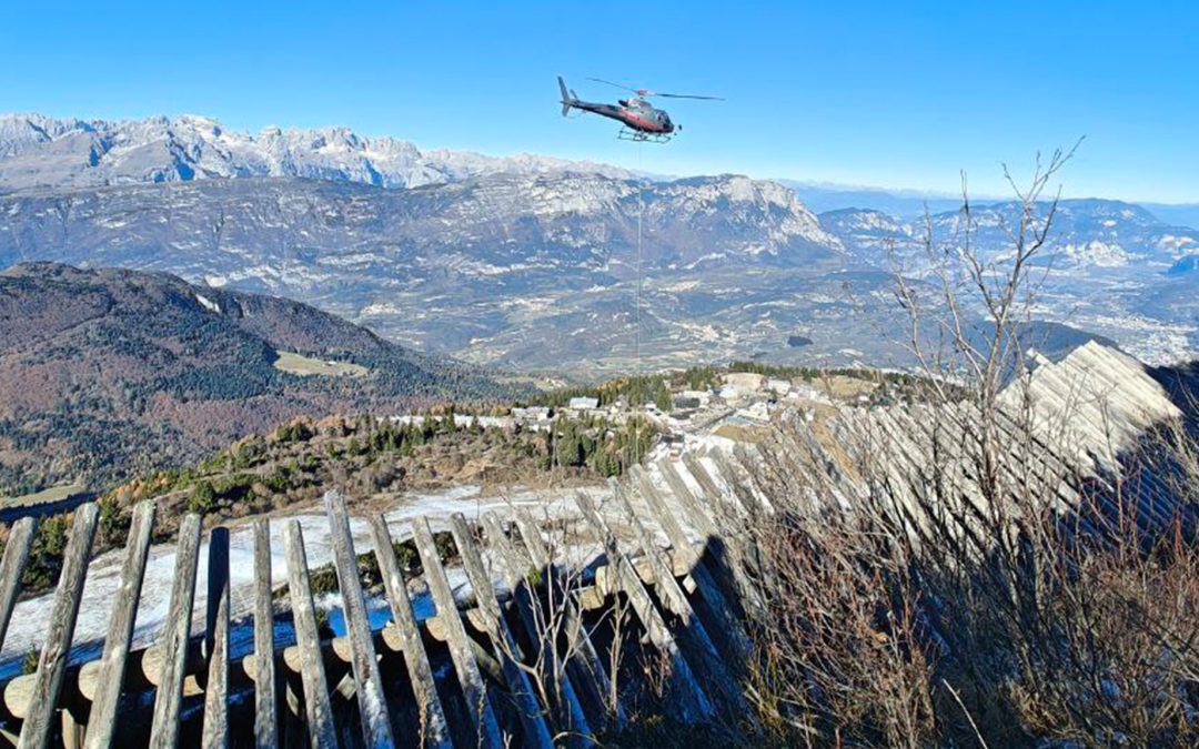 Sistemi di difesa passiva antivalanghe sul monte Bondone (TN)
